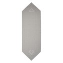 Clayre & Eef Table Runner 50x150 cm Grey White Cotton Hearts Diamonds