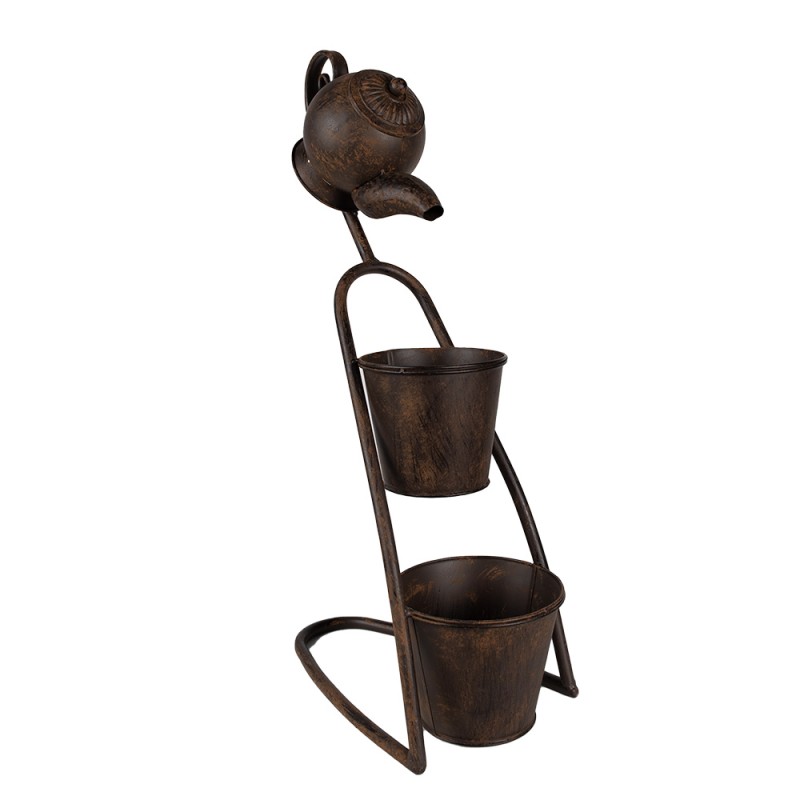 Clayre & Eef Plant Holder Teapot 32x20x62 cm Brown Iron