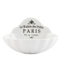 Clayre & Eef Porte-savon Coquillage 11x9x7 cm Blanc Céramique La Maison Paris