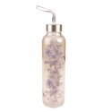 Clayre & Eef Glass Bottle 650 ml Glass Round Flowers