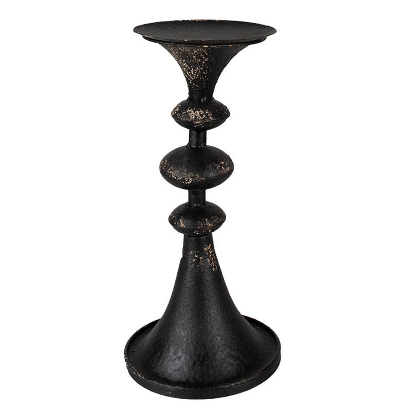 Clayre & Eef Candelabro 34 cm Nero Metallo