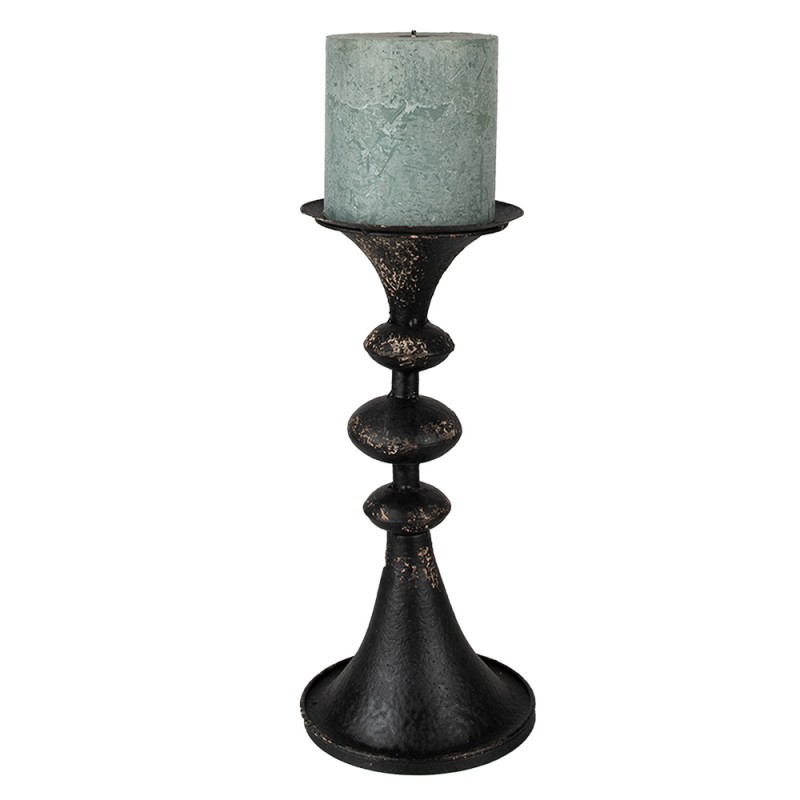 Clayre & Eef Candle holder 34 cm Black Metal