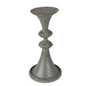 Clayre & Eef Kerzenständer 26 cm Grau Metall