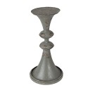 Clayre & Eef Candelabro 26 cm Grigio Metallo