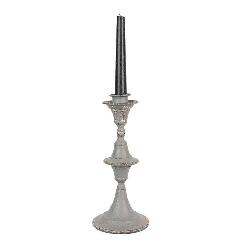 Clayre & Eef Candle holder 26 cm Grey Metal