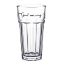 Clayre & Eef Water Glass 320 ml Glass Good morning