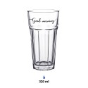 Clayre & Eef Water Glass 320 ml Glass Good morning