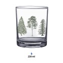 Clayre & Eef Bicchiere d'acqua 230 ml Vetro Alberi di pino