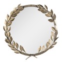 Clayre & Eef Mirror Ø 55 cm Gold colored Iron