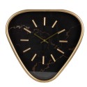 Clayre & Eef Wall Clock 38 cm Brown Iron Glass Triangle