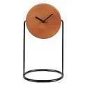 Clayre & Eef Horloge de table 28 cm Marron Noir Bois Fer