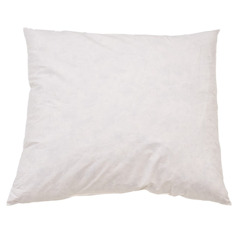 Clayre & Eef Imbottitura per cuscino Piume 80x80 cm Bianco Piume Quadrato