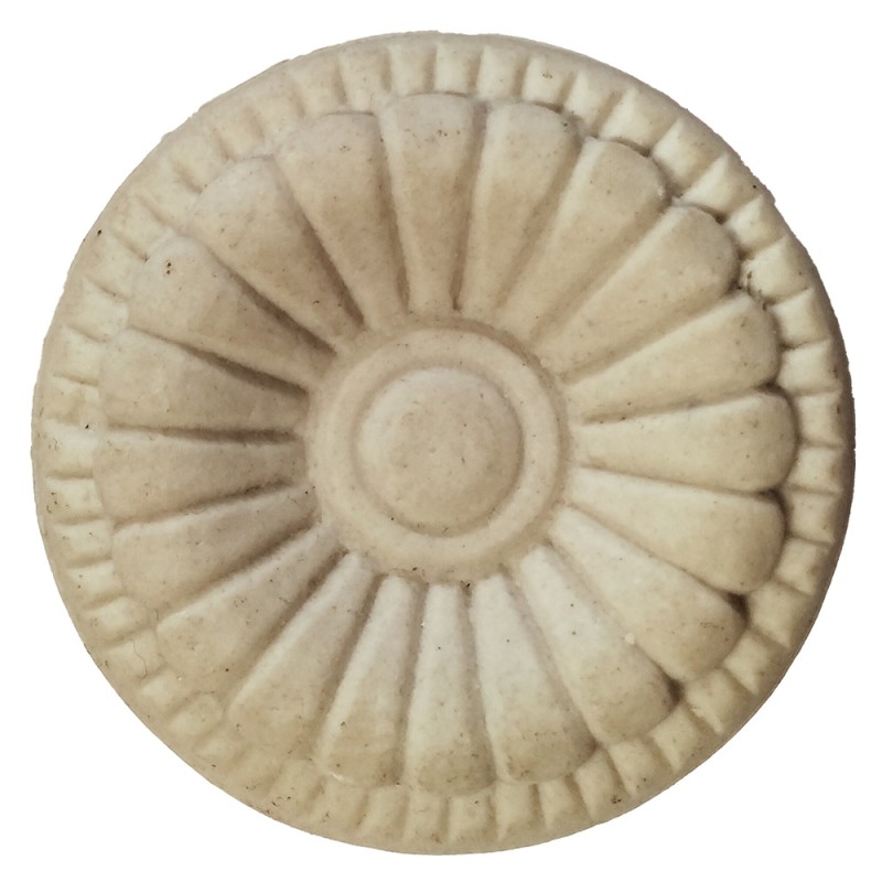 Clayre & Eef Pomello Ø 4 cm Beige Ceramica Rotondo Fiore