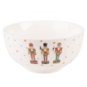 Clayre & Eef Bol à soupe 500 ml Beige Porcelaine Casse-noisettes