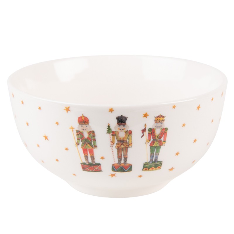 Clayre & Eef Soup Bowl 500 ml Beige Porcelain Nutcrackers