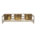Clayre & Eef Plant Stand  63x19x16 cm Gold colored Iron