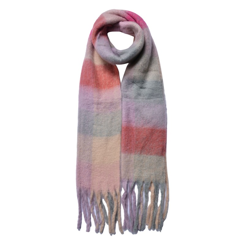 Juleeze Winter Scarf Women 35x210 cm Pink Diamond