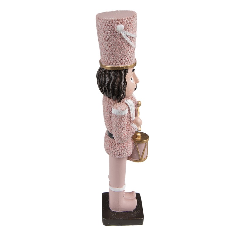 Clayre & Eef Figurine Casse-noisette 16 cm Rose Polyrésine