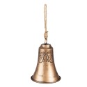 Clayre & Eef Bell with Clapper Bell Ø 11x15 cm Copper colored Iron