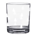 Clayre & Eef Verre d'eau 230 ml Verre Sapins de Noël