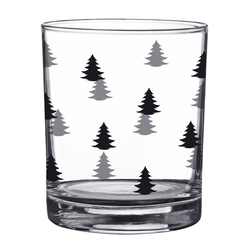 Clayre & Eef Water Glass 230 ml Glass Christmas Trees