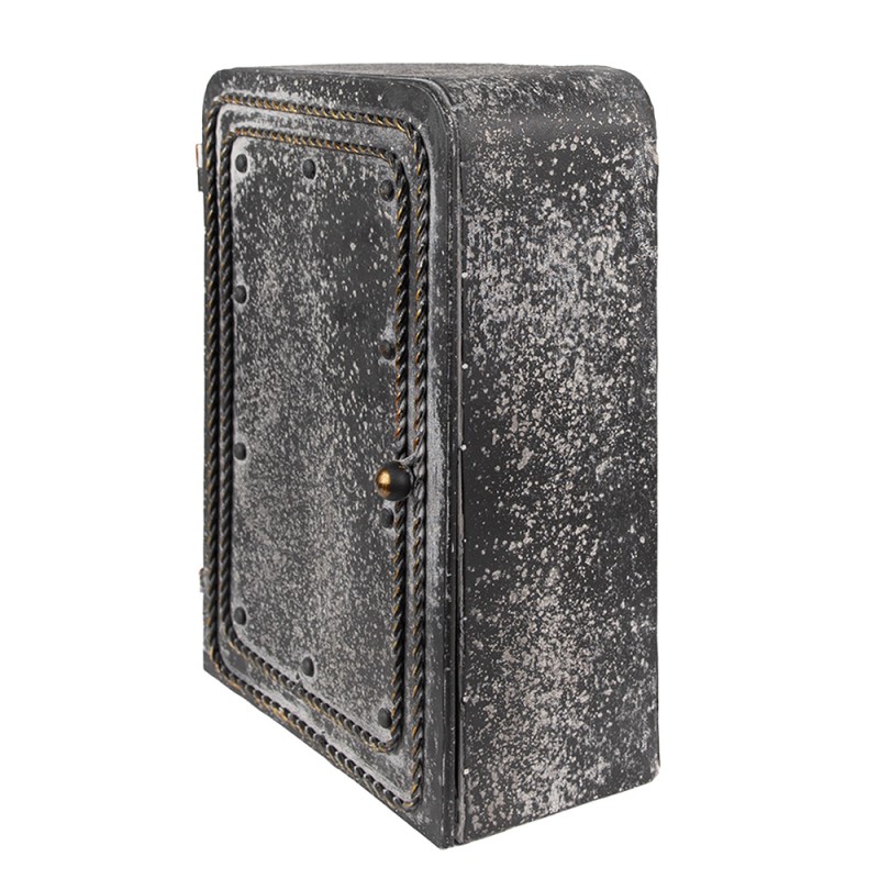 Clayre & Eef Key Cabinet 23x10x30 cm Black Grey Metal Rectangle