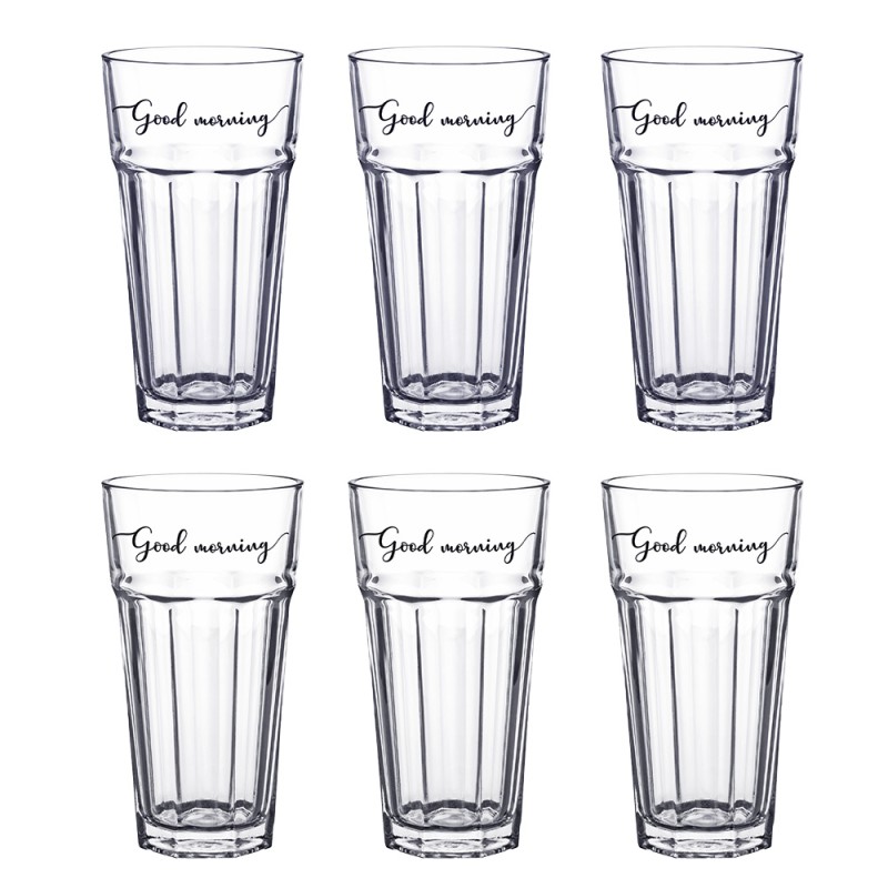Clayre & Eef Water Glass set of 6