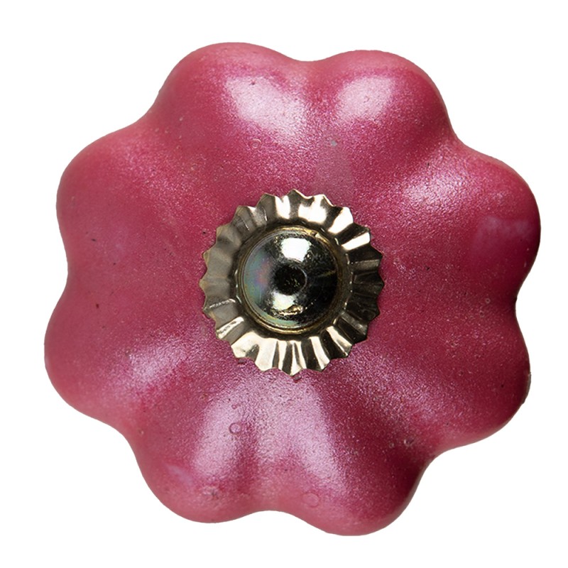 Clayre & Eef Pomello Ø 4 cm Rosa Ceramica