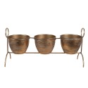 Clayre & Eef Plant Holder 47x14x23 cm Copper colored Iron