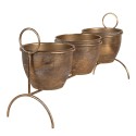 Clayre & Eef Plant Holder 47x14x23 cm Copper colored Iron