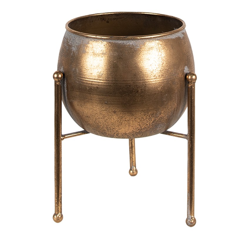 Clayre & Eef Plant Holder 23 cm Copper colored Metal