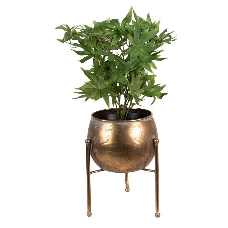 Clayre & Eef Plant Holder 23 cm Copper colored Metal