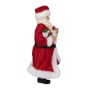 Clayre & Eef Figurine Santa Claus 28 cm Red Textile on Plastic