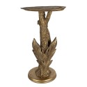 Clayre & Eef Side Table Parrot 39x32x60 cm Gold colored Plastic