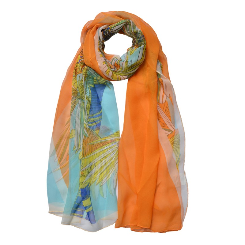 Juleeze Printed Scarf 50x160 cm Orange