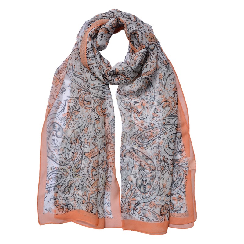 Juleeze Printed Scarf 50x160 cm Orange