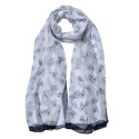 Juleeze Printed Scarf 50x160 cm White