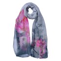 Juleeze Printed Scarf 50x160 cm Grey