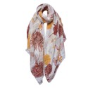 Juleeze Printed Scarf 90x180 cm Red Yellow Flowers