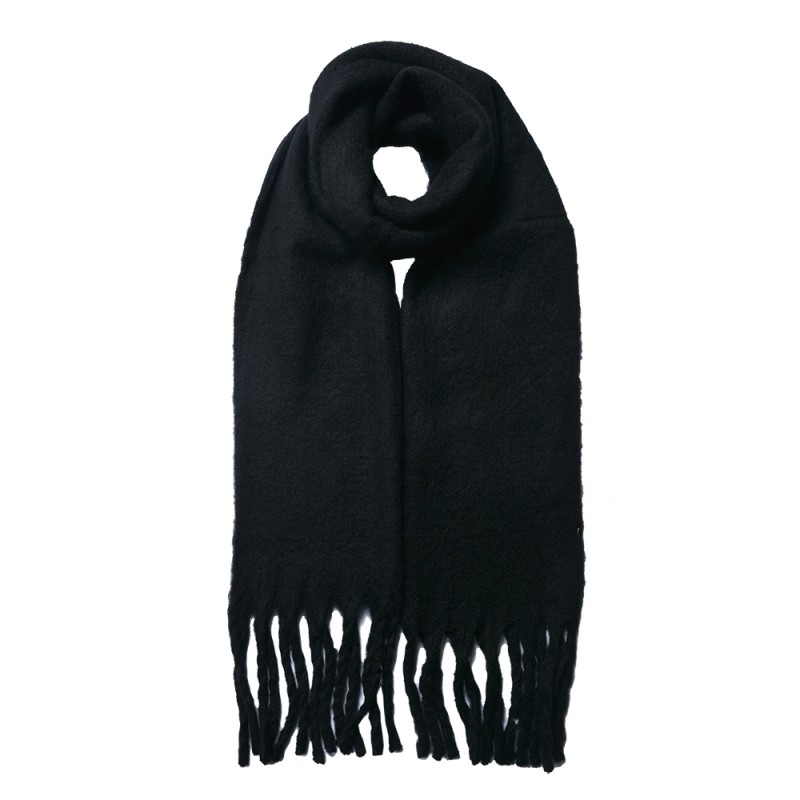 Juleeze Winter Scarf Women 38x200 cm Black