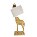 Clayre & Eef Table Lamp Giraffe 39x30x85 cm  Gold colored Plastic