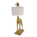 Clayre & Eef Table Lamp Giraffe 39x30x85 cm  Gold colored Plastic