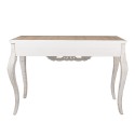 Clayre & Eef Side Table 111x40x77 cm White Brown Wood