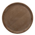 Clayre & Eef Side Table Ø 55x52 cm Brown Black Wood Iron Round