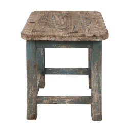 Clayre & Eef Plant Table 40x40x46 cm Blue Wood Square