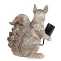 Clayre & Eef Table Lamp Squirrel 24x12x25 cm Silver colored Plastic