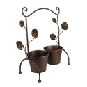 Clayre & Eef Bloempot  40x20x47 cm Bruin Ijzer