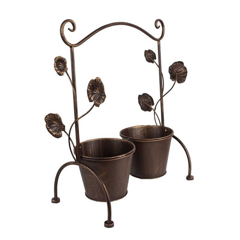 Clayre & Eef Planter 40x20x47 cm Brown Iron