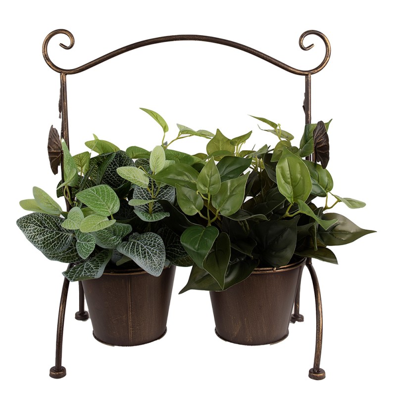 Clayre & Eef Planter 40x20x47 cm Brown Iron