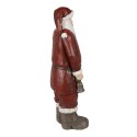 Clayre & Eef Figurine Santa Claus 18x14x46 cm Red Polyresin